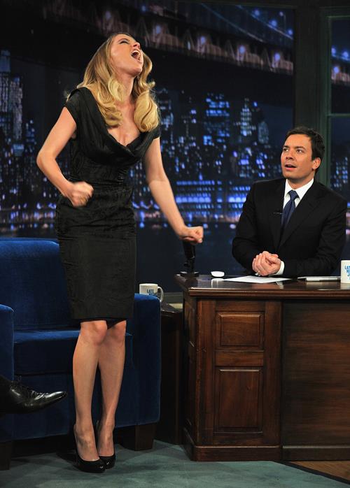 Amber Heard on Late Night with Jimmy Fallon at the Rockefeller Center on February 2, 2011