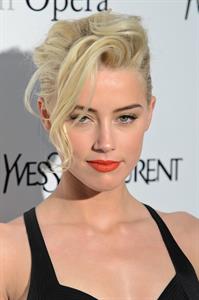 Amber Heard attending the Metropolitan Opera Gala premiere of Manon in New York on March 26, 2012 