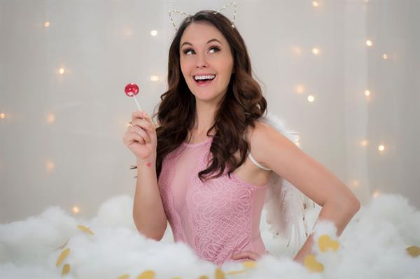 Meg Turney in her Valentine's Day outfit