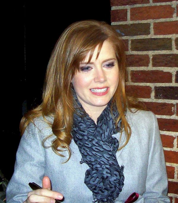 Amy Adams at  the Late Show With David Letterman on January 5, 2010