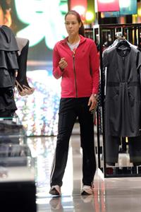Ana Ivanovic shopping at Armani Boutique in Milan on December 2, 2012 