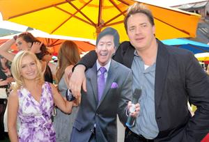 Angela Kinsey attending the Furry Vengeance premiere on April 18, 2010