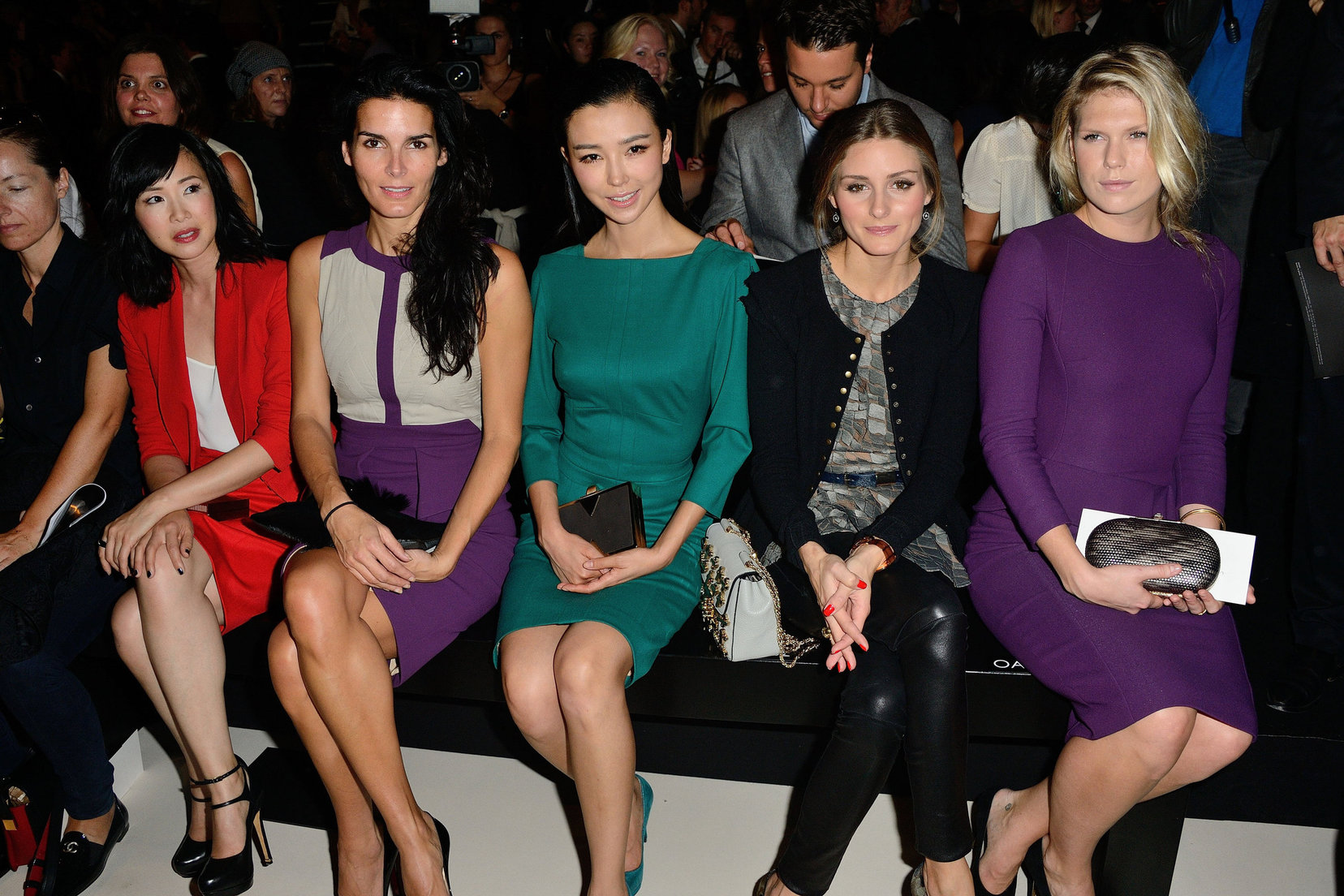 Angie Harmon Elie Saab fashion show at Paris Fashion Week  Sep. 30, 2013 