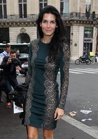 Angie Harmon Stella McCartney fashion show at Paris Fashion Week on September 30, 2013 