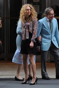 AnnaSophia Robb on the set of The Carrie Diaries in New York City on March 24, 2012