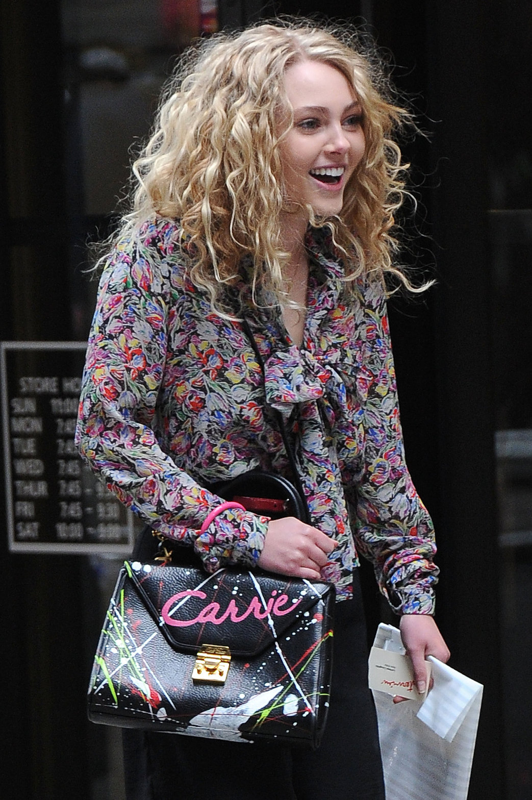 AnnaSophia Robb on the set of The Carrie Diaries in New York City on March 24, 2012