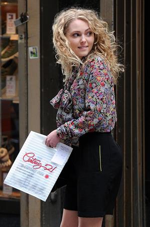 AnnaSophia Robb on the set of The Carrie Diaries in New York City on March 24, 2012