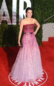 Angie Harmon 2010 at Vanity Fair Oscar party on March 7, 2010 