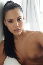 Apolonia Lapiedra Nude on white sheets plays with her pussy