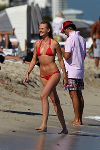 Anne Vyalitsyna bikini candids in Miami 11/22/12 