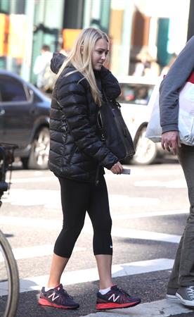 AnnaSophia Robb walking to the subway in Soho 11/11/12