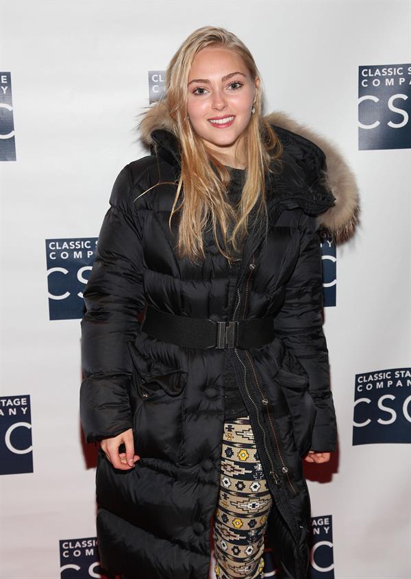 AnnaSophia Robb opening night at the Classic Stage Company in New York 11/4/12