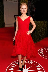 Anna Paquin attending the Vanity Fair Oscar Party in West Hollywood on February 27, 2011