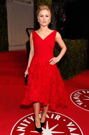Anna Paquin attending the Vanity Fair Oscar Party in West Hollywood on February 27, 2011