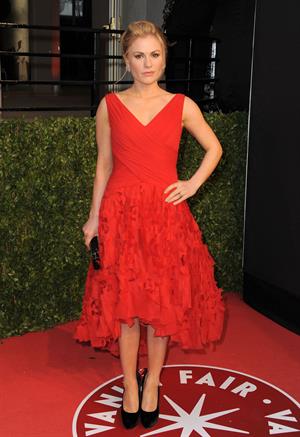Anna Paquin attending the Vanity Fair Oscar Party in West Hollywood on February 27, 2011