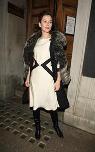 Anna Friel Leaving the Vaudeville Theatre - November 1, 2012