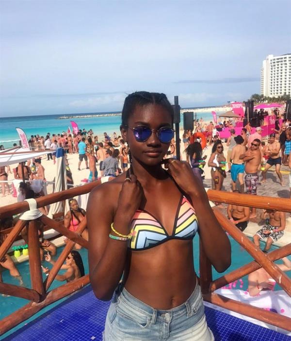 Zuri Tibby in a bikini