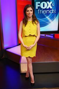 Anna Kendrick visiting Fox and Friends in New York City on September 26, 2011