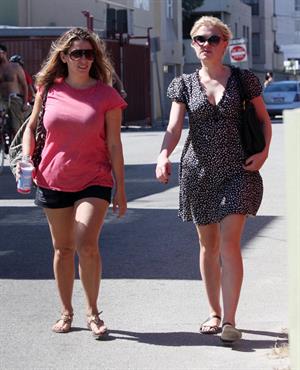 Anna Paquin out for a walk the day after her wedding in Venice California on August 22, 2010 