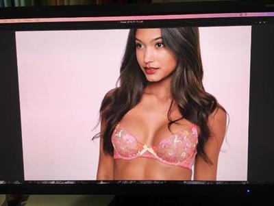 Julia Evans in lingerie