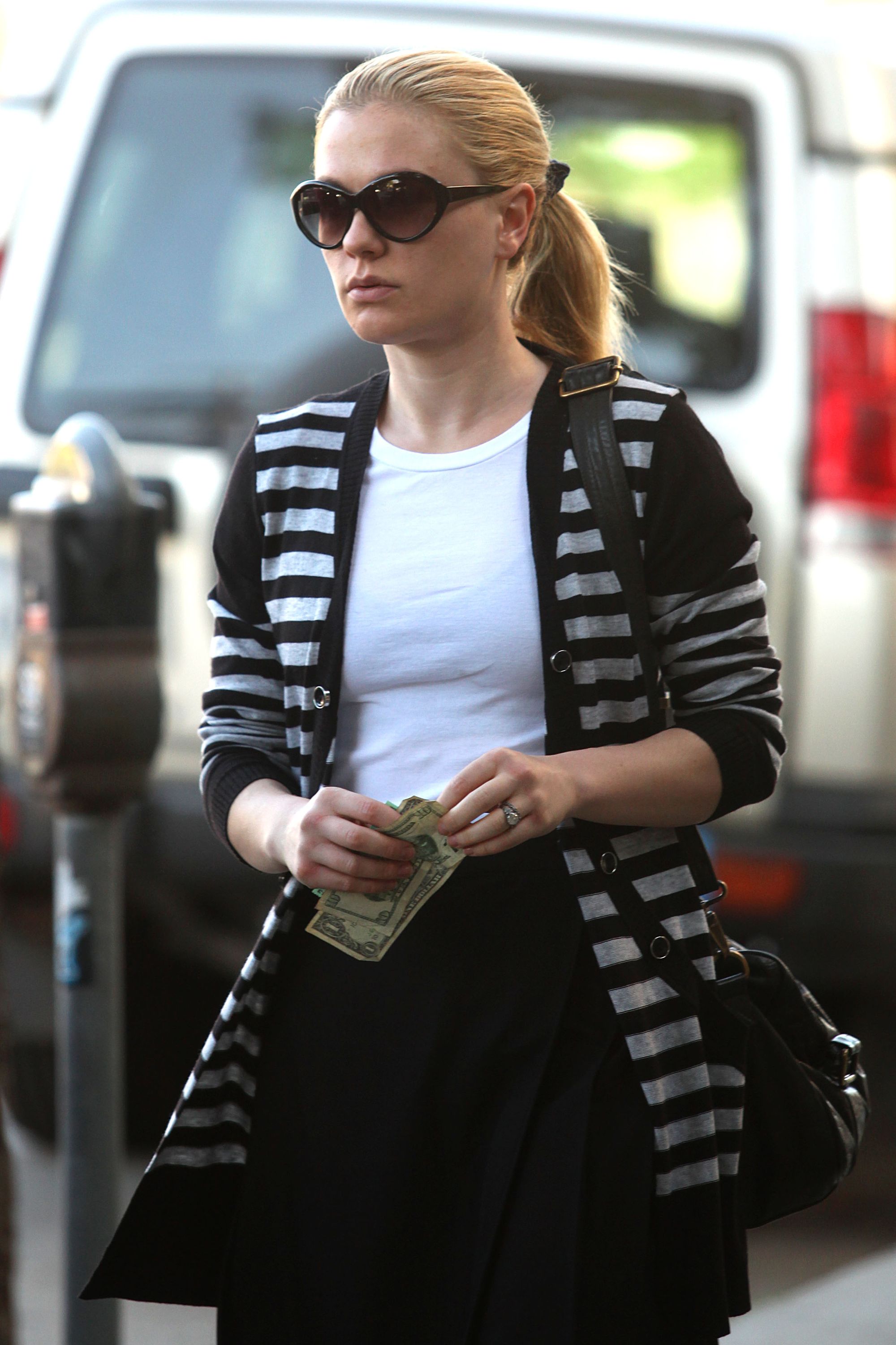 Anna Paquin at John Frieda Salon in Los Angeles on January 18, 2012