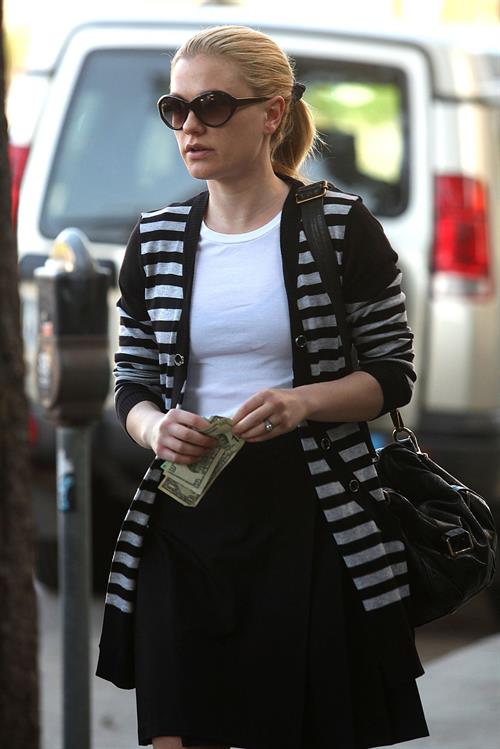 Anna Paquin at John Frieda Salon in Los Angeles on January 18, 2012