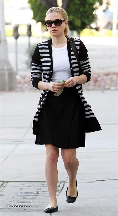 Anna Paquin at John Frieda Salon in Los Angeles on January 18, 2012