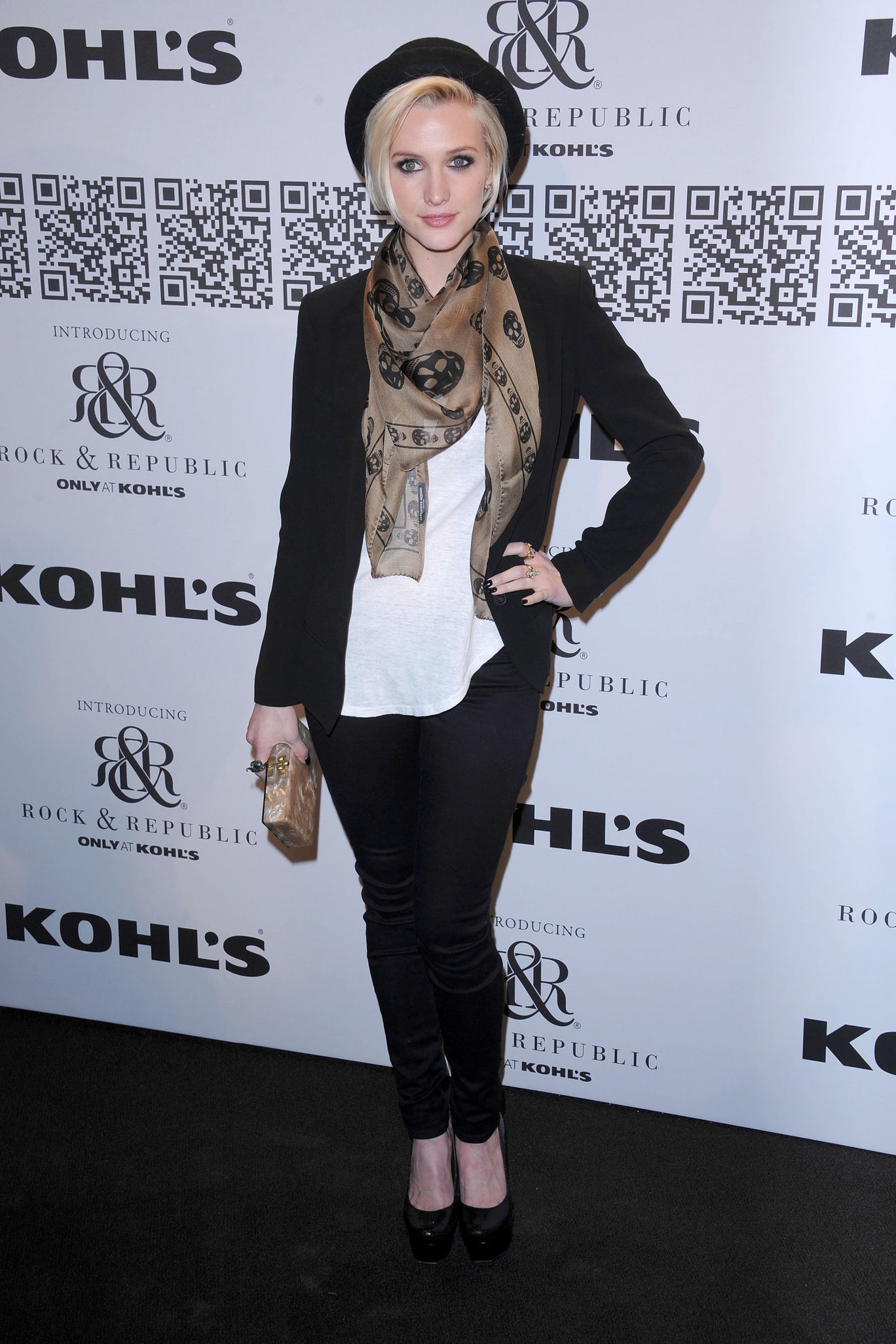 Ashlee Simpson at the Rock Republic for Kohl's fashion show on February 10, 2012