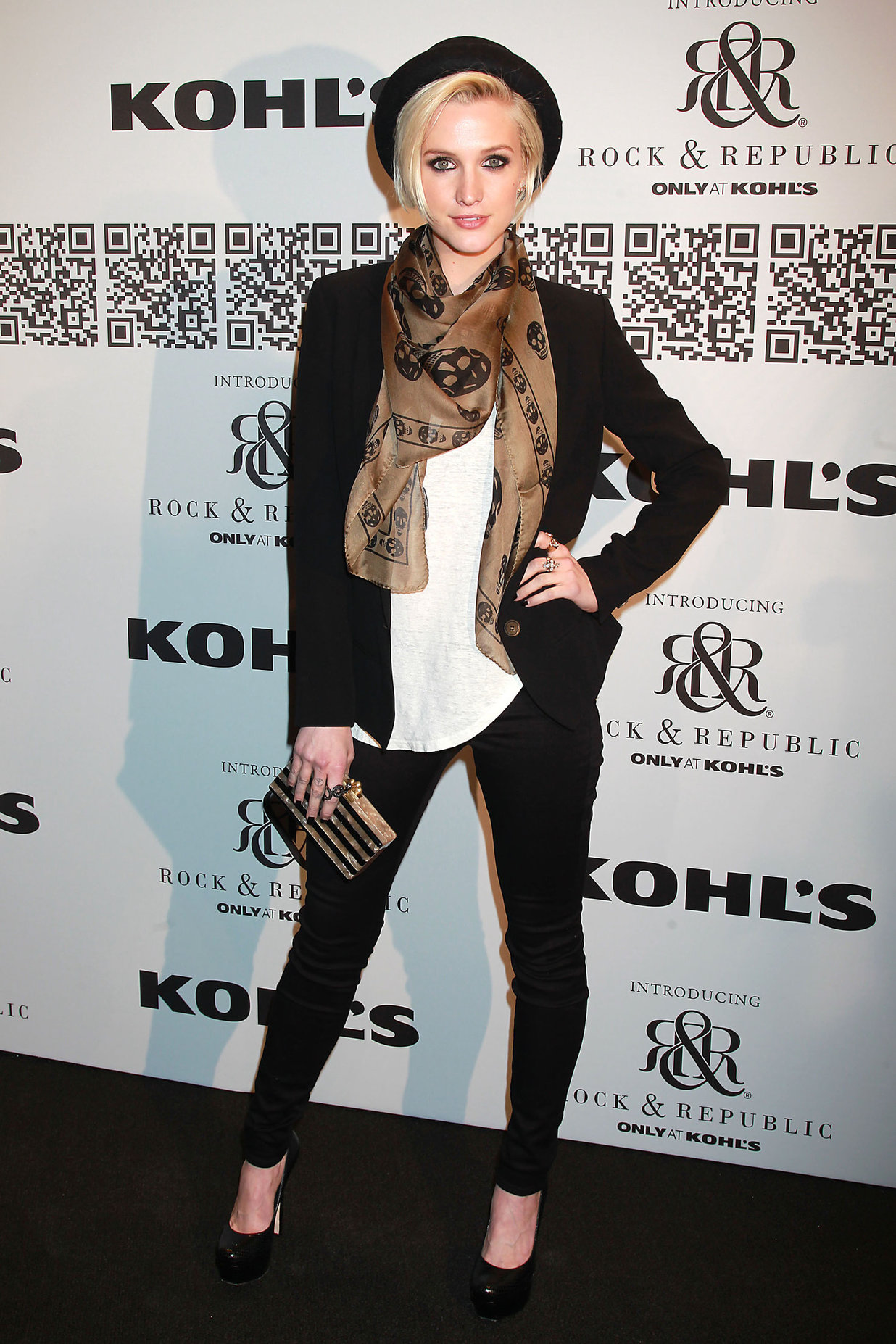 Ashlee Simpson at the Rock Republic for Kohl's fashion show on February 10, 2012