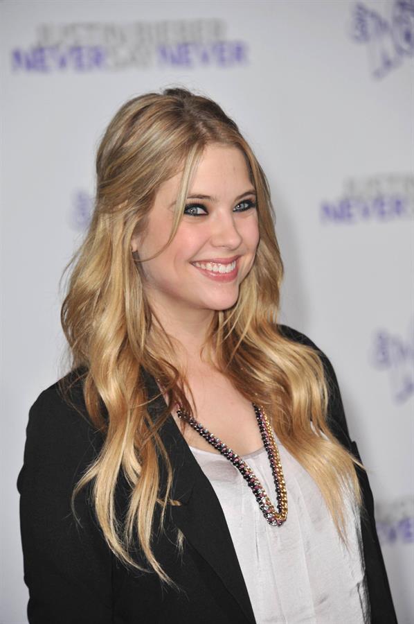 Ashley Benson Justin Bieber Never Say Never Los Angeles premiere on February 8, 2011