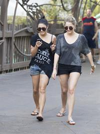 Ashley Benson and Vanessa Hudgens at Busch Gardens in Tampa Bay on March 3, 2012