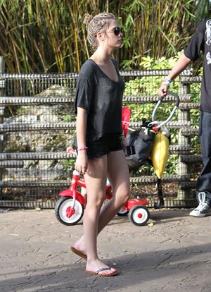 Ashley Benson and Vanessa Hudgens at Busch Gardens in Tampa Bay on March 3, 2012