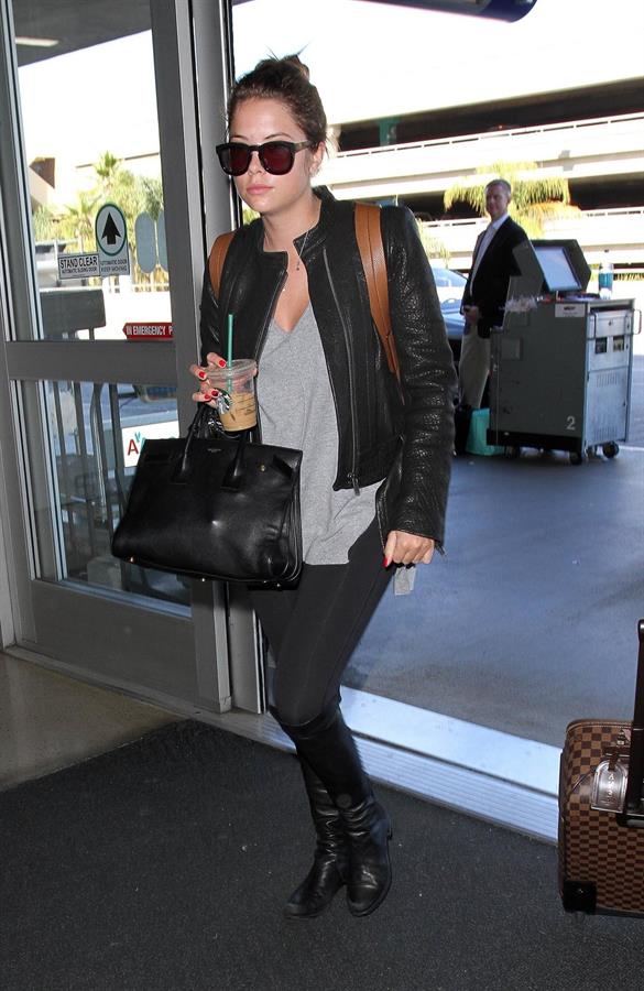 Ashley Benson – LAX airport arrival in LA 11/14/13  