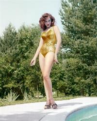 Julie Newmar in a bikini