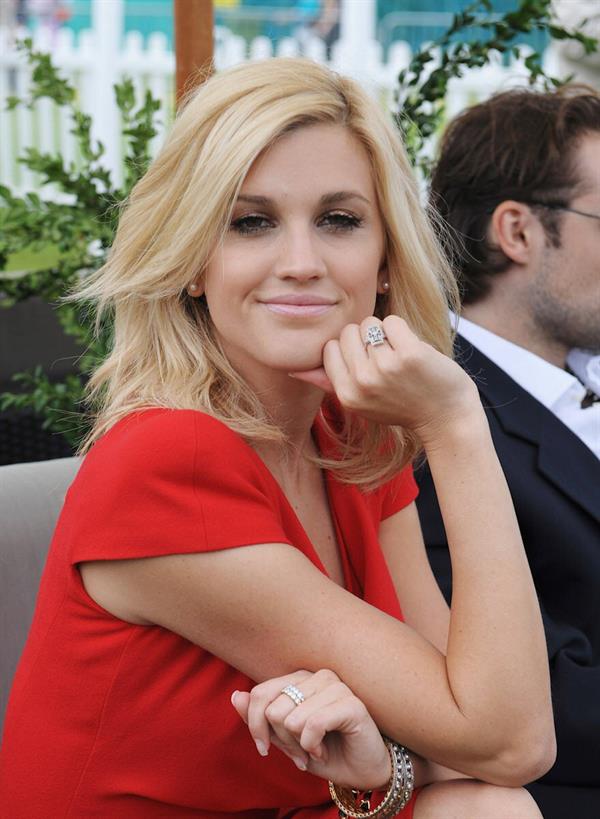 Ashley Roberts at Cartier tent during the Cartier Internaional Polo Day at Guards Polo Club in Egham England 