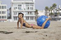 Bai Ling American-flag Bikini On Beach Los Angeles (10/04/12) 