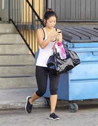 Brenda Song leaving a gym in LA 10/17/12 