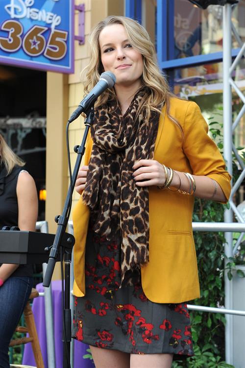 Bridgit Mendler performing at Studio Disney 365 10/23/12 