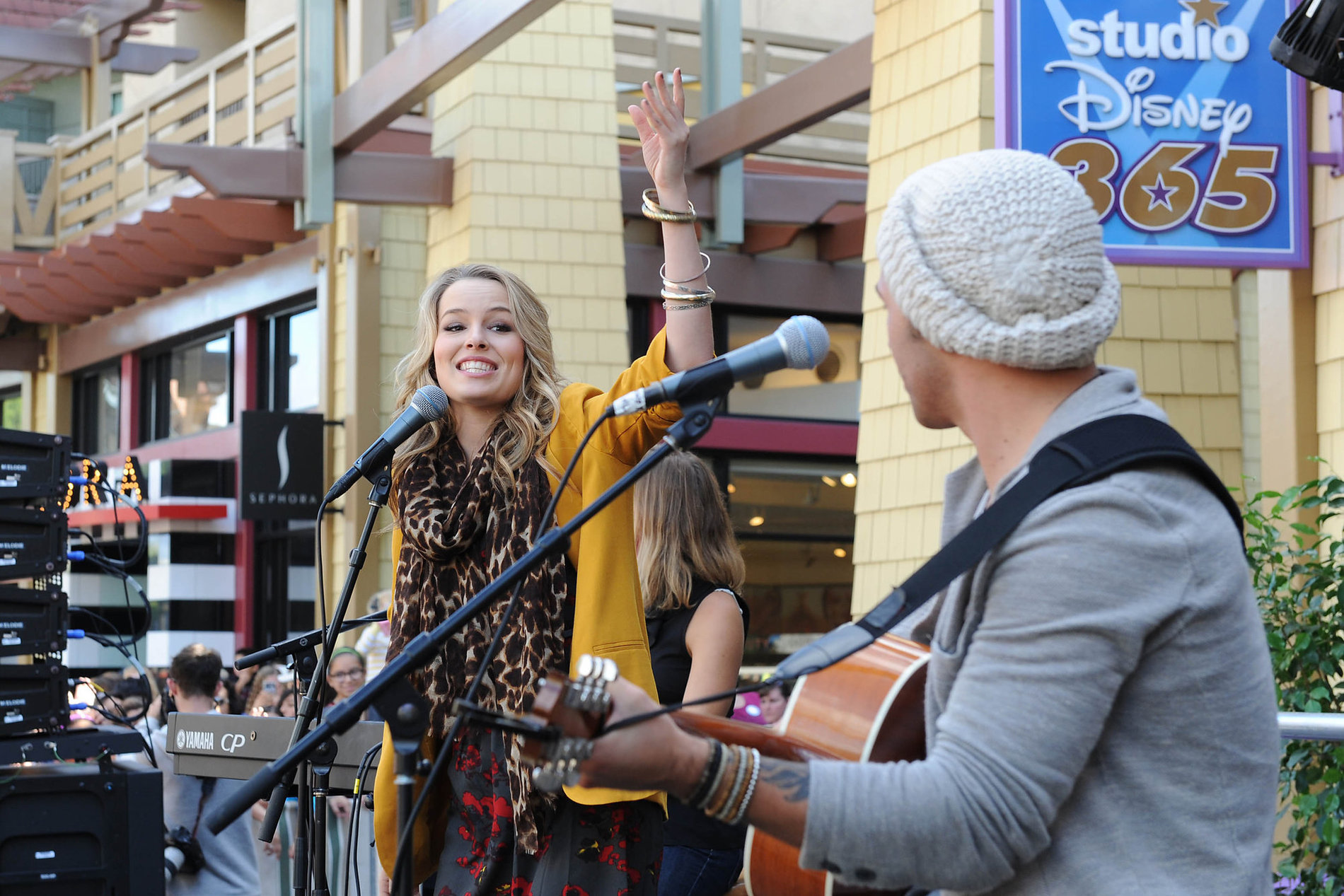 Bridgit Mendler performing at Studio Disney 365 10/23/12 