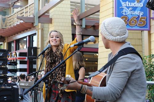 Bridgit Mendler performing at Studio Disney 365 10/23/12 