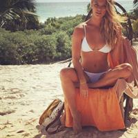 Nina Agdal in a bikini