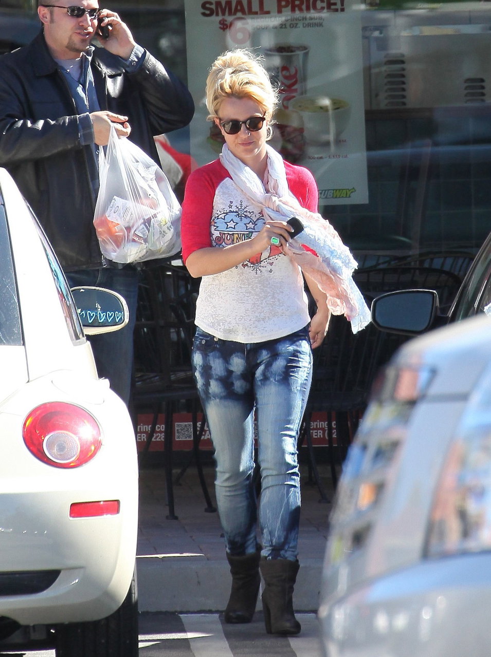 Britney Spears at a fast food restaurant in Calabasas 11/10/12 