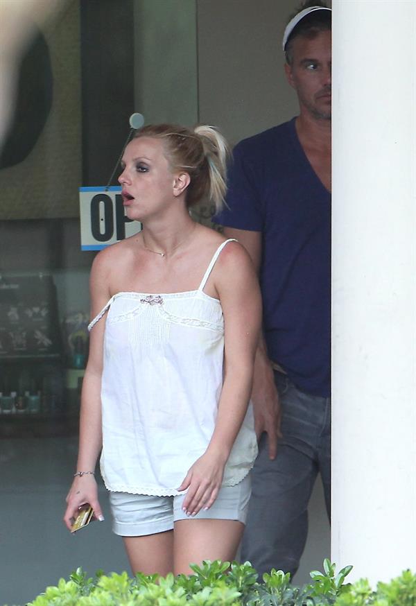 Britney Spears visits a Halloween store in Calabasas 10/7/12 