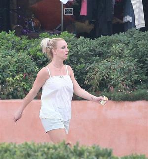 Britney Spears visits a Halloween store in Calabasas 10/7/12 