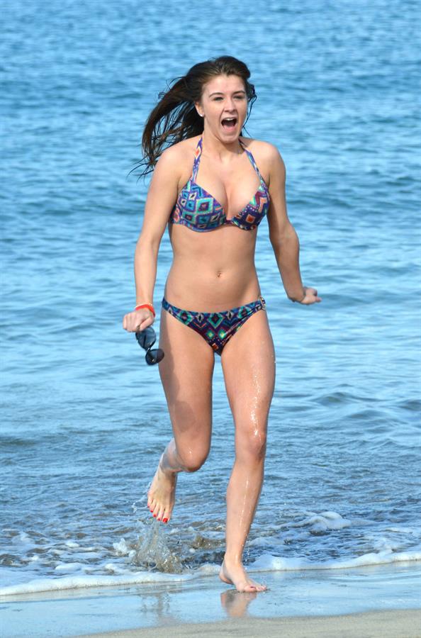 Brooke Vincent - bikini candids In Tenerife 4/21/12  