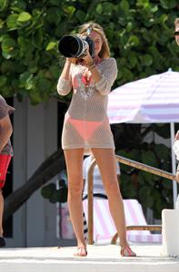 Candice Swanepoel - Bikini Shooting for Victoria's Secret Coral Gables September 11, 2012