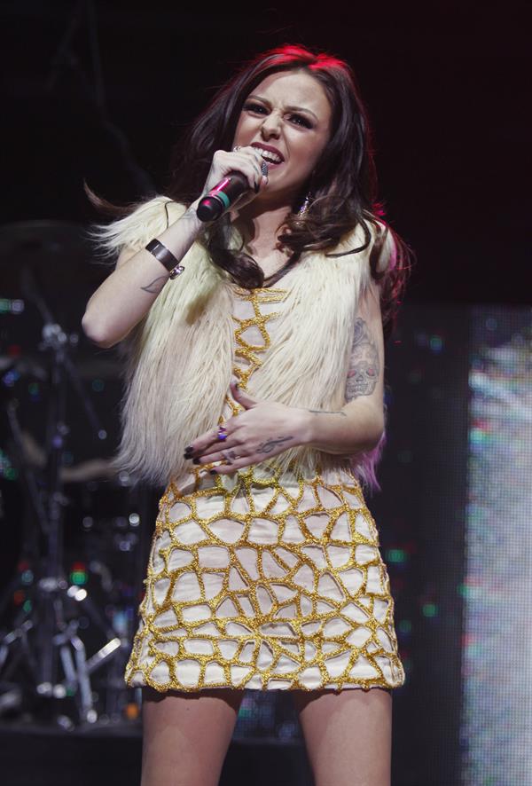Cher Lloyd performing at the Wells Fargo Center in Philadelphia 12/5/12 