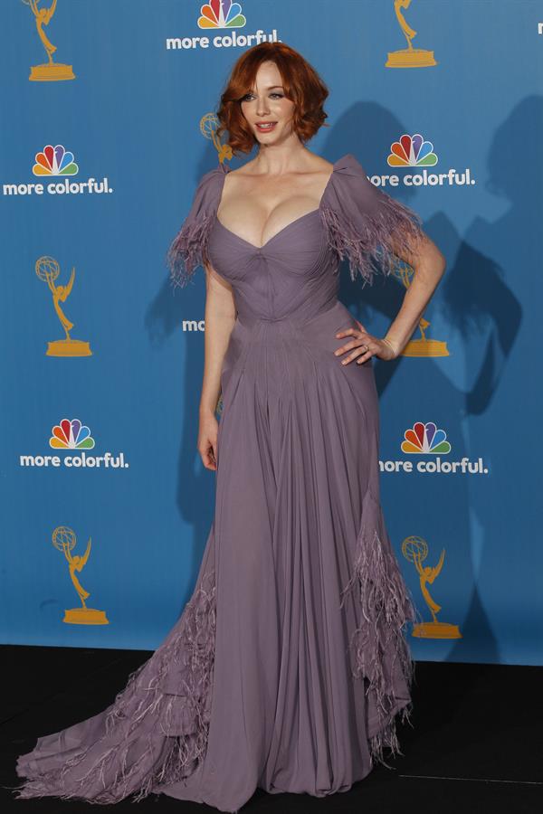 Christina Hendricks at the 62nd Annual Primetime Emmy Awards on August 29, 2010 