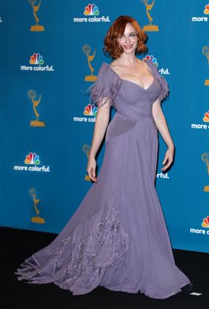 Christina Hendricks at the 62nd Annual Primetime Emmy Awards on August 29, 2010 