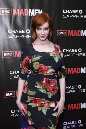Christina Hendricks Mad Men Season 4 Finale screening at the 21 Club on October 17, 2010 